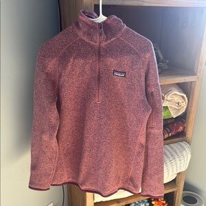 Patagonia Women's Cowl Neck Sweater in Pink Heather